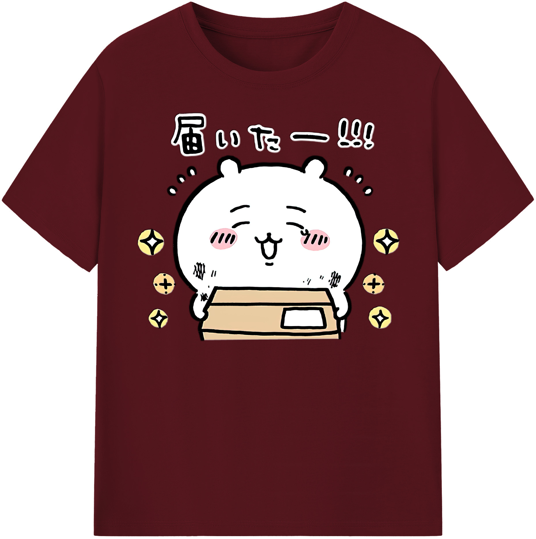 （画像用） ちいかわ ちいかわ Chii-kawa chiikawa 綿100％半袖Tシャツ（フロントプリント）